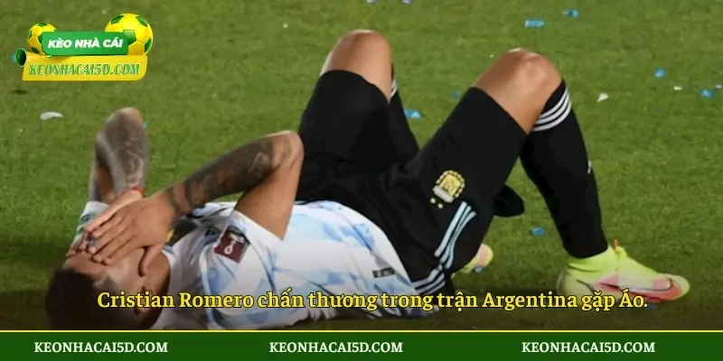 Cristian Romero chấn thương khiến Argentina lo lắng tại World Cup 2026 2 Cristian Romero chấn thương trong trận Argentina gặp Áo.