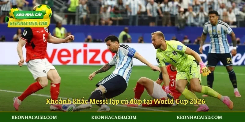 Messi lập cú đúp đưa Argentina thắng trận thứ hai 2 Khoảnh khắc Messi lập cú đúp tại World Cup 2026.
